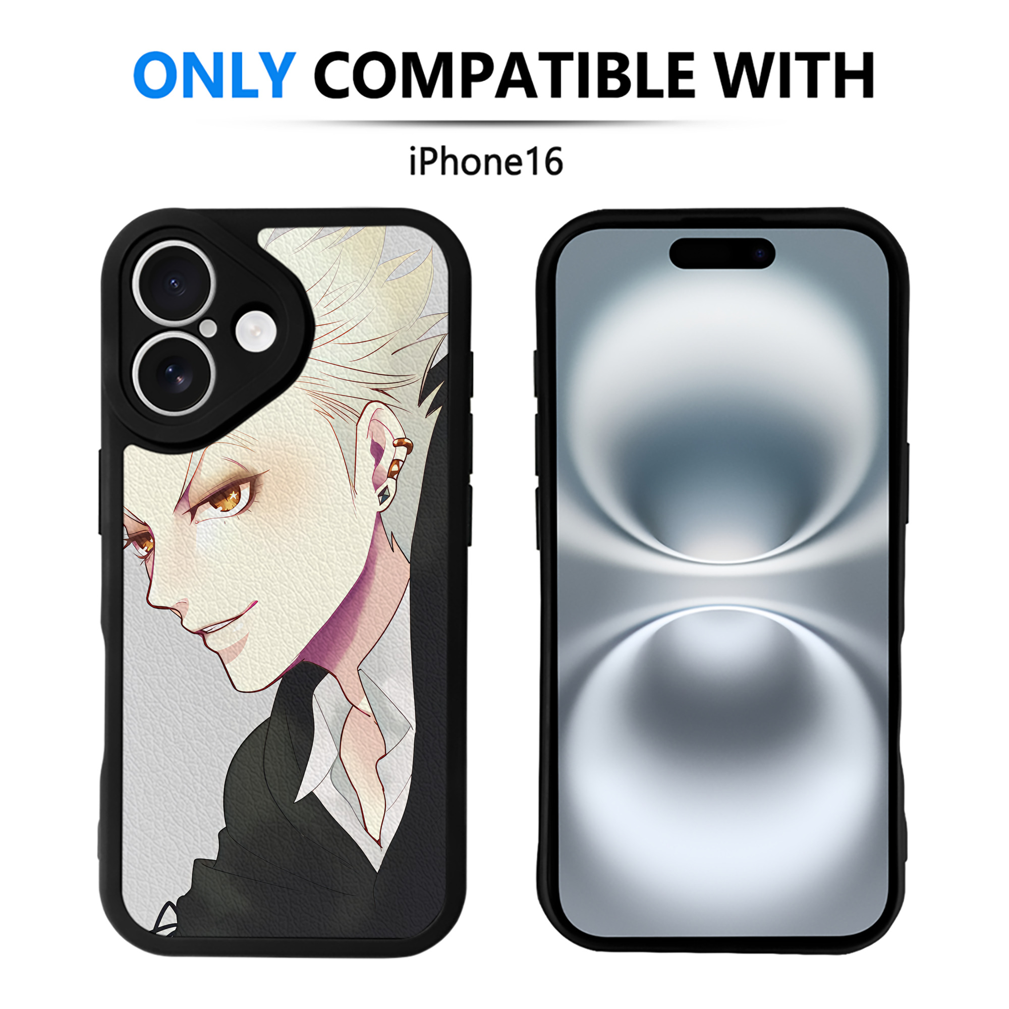 （画像用） ハイキュー!! Haikyu!! 【iPhone 16シリーズ対応】シリコンスマホケース（レザー調） 材質：シリコン